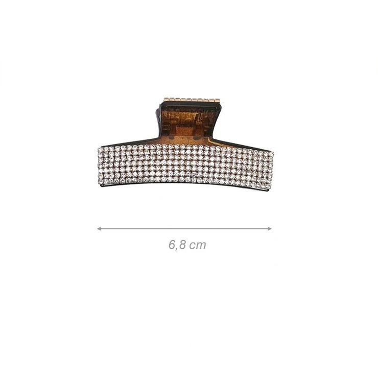 Pinza Fermacapelli In Acetato Con Strass
