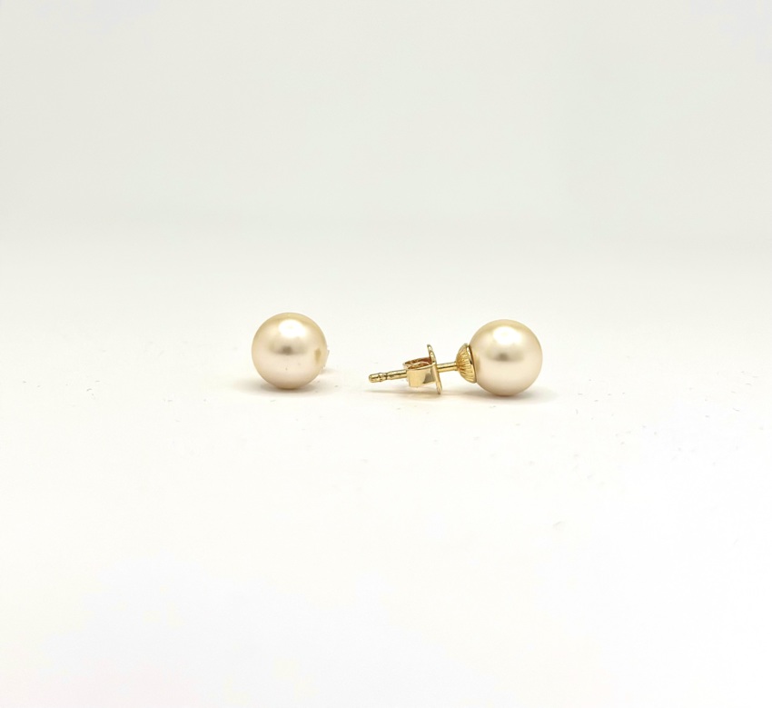 Orecchini classici perla - crema  