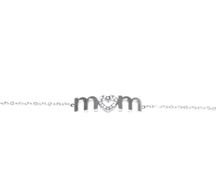 Bracciale MOM con strass  