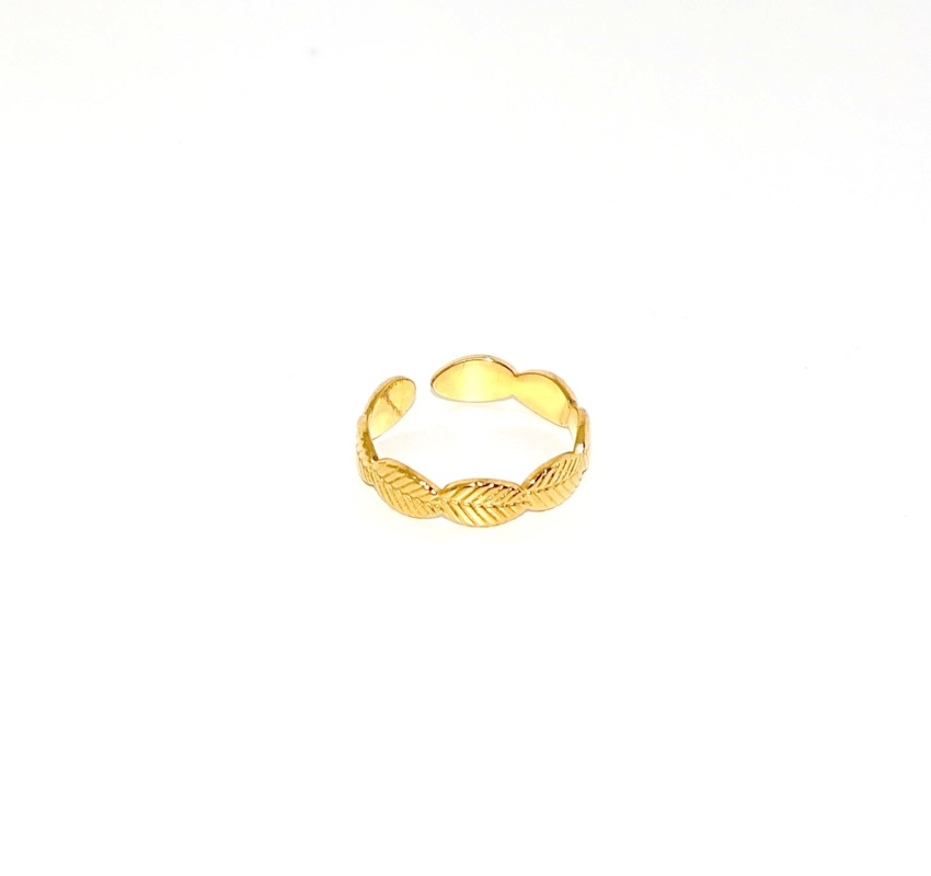 Anello Fedina foglie  