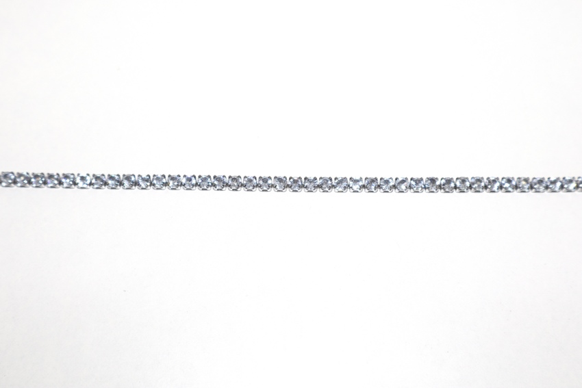 Bracciale Tennis con strass 3mm  