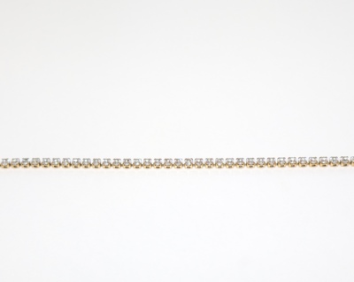 Bracciale Tennis con strass 3mm 
