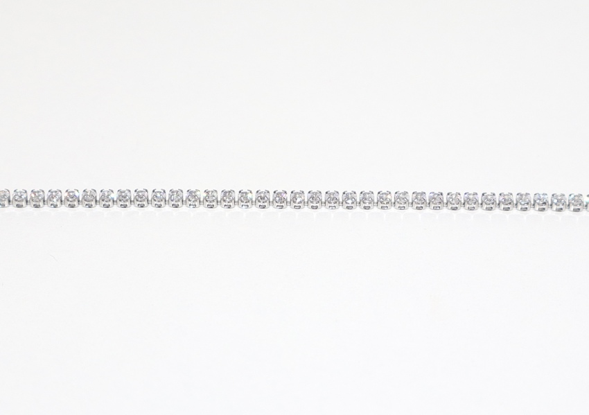 Bracciale Tennis con strass 2mm  