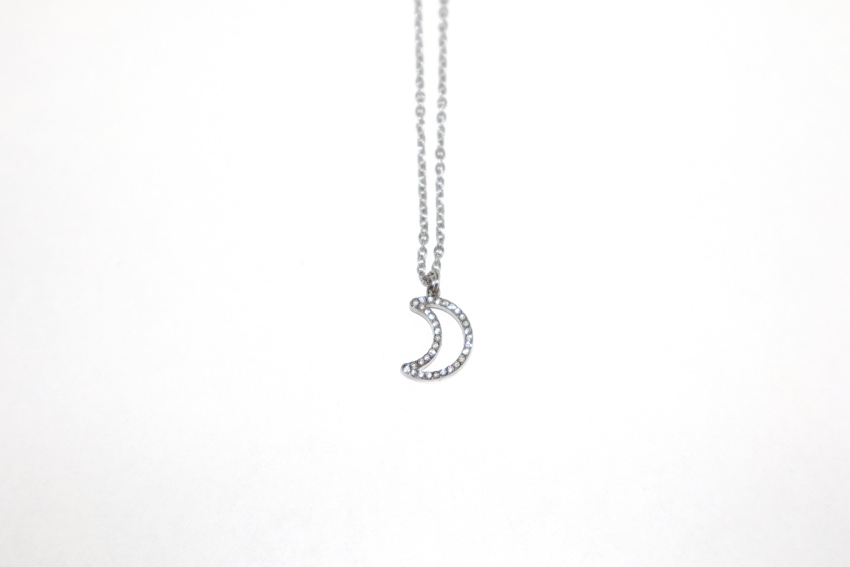 Collana Luna con strass  
