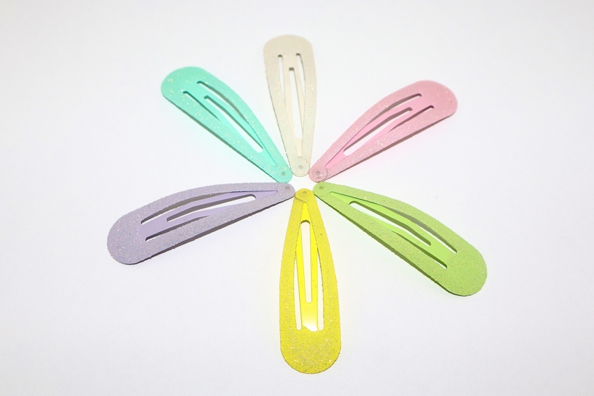 Mollette Grandi colorate cristalli  