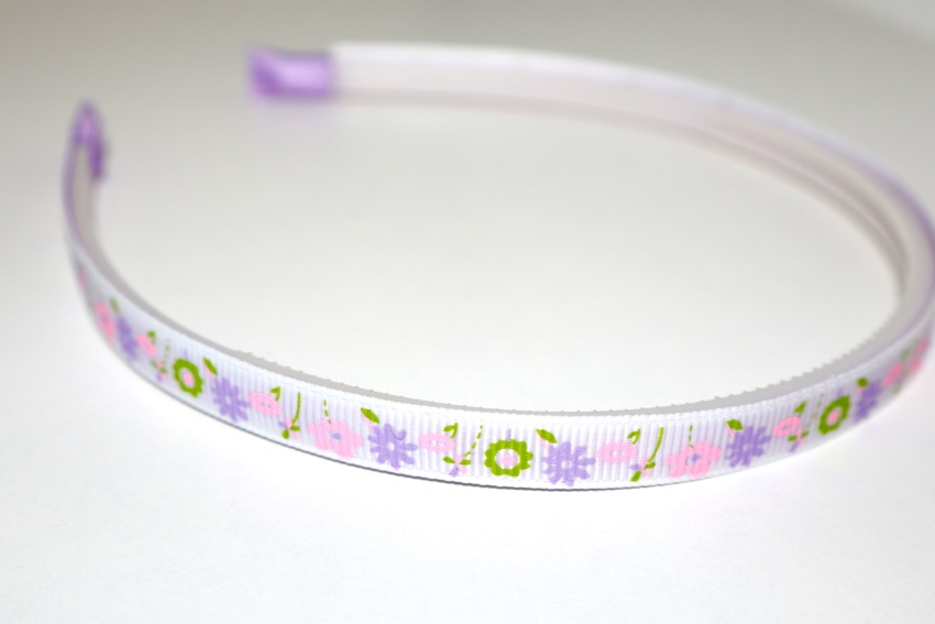 Cerchietto Stoffa Fiori  
