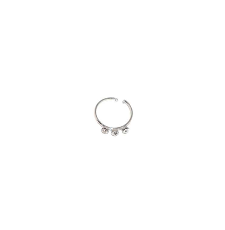 Piercing Cerchio con 3 strass