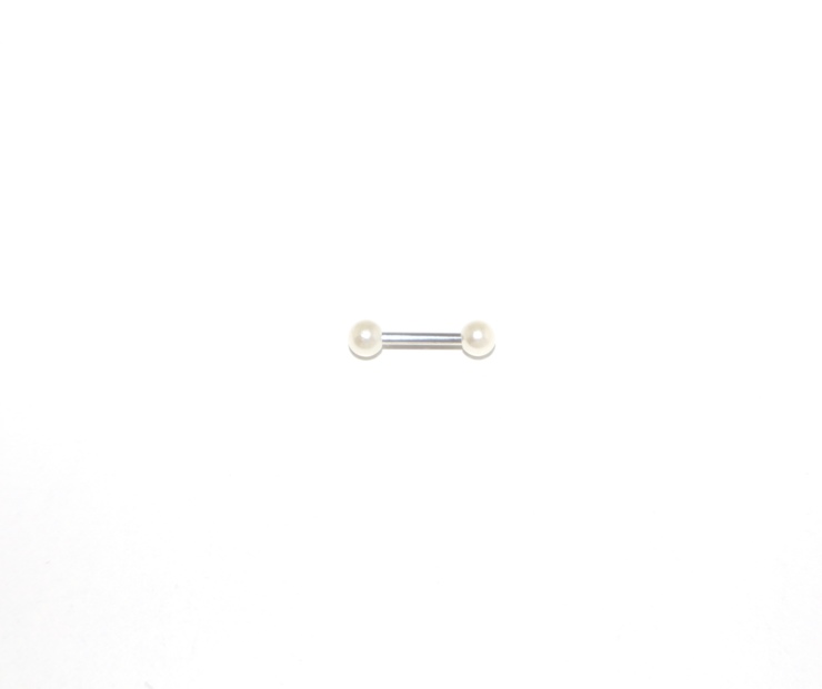 Piercing barretta perle