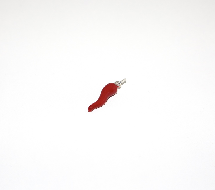 Ciondolo peperoncino Smalto rosso