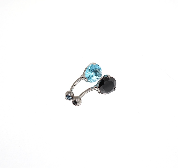 Piercing Banana Zircone Naturale
