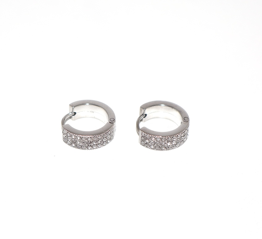 Orecchini Cerchietto con strass  