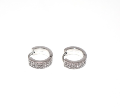 Orecchini Cerchietto con strass 