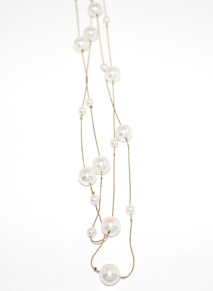 Collana cascata di perle  