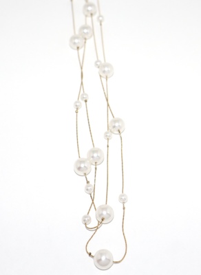 Collana cascata di perle 
