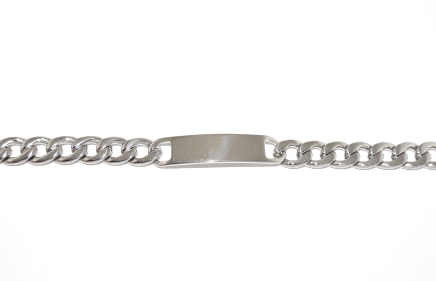 Bracciale targhetta catena  